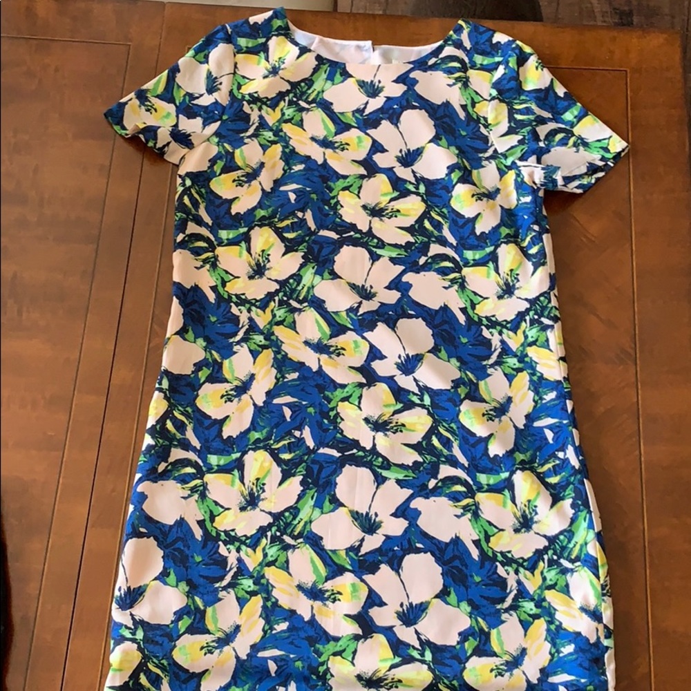 J Crew multicolor flower dress